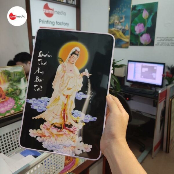 TOP 1 những Tranh Quán Thế Âm Bồ Tát đẹp và trang nghiêm nhất 25 Tranh Bồ Tát Quan Âm, Gỗ Tráng Gương Siêu Bóng đẹp