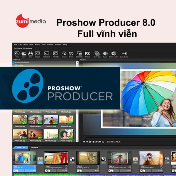 Proshow Producer 8.0 Full Vĩnh Viễn - Phần Mềm Tạo Slide ảnh Sang Video Chuyên Nghiệp
