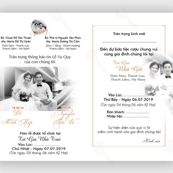 Mẫu thiệp cưới facebook photoshop PSD - Thiết kế web Quảng Nam