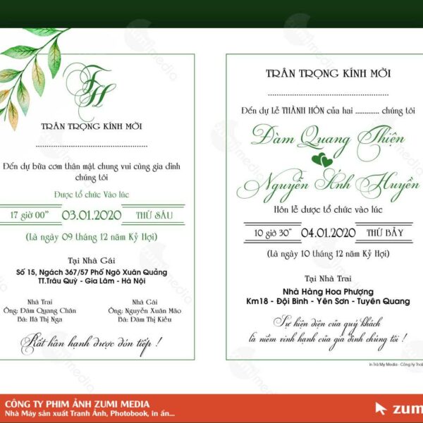 Mẫu thiệp cưới đẹp #27 - Wedding Invitation file CDR | Diễn đàn chia sẻ  file thiết kế đồ họa miễn phí