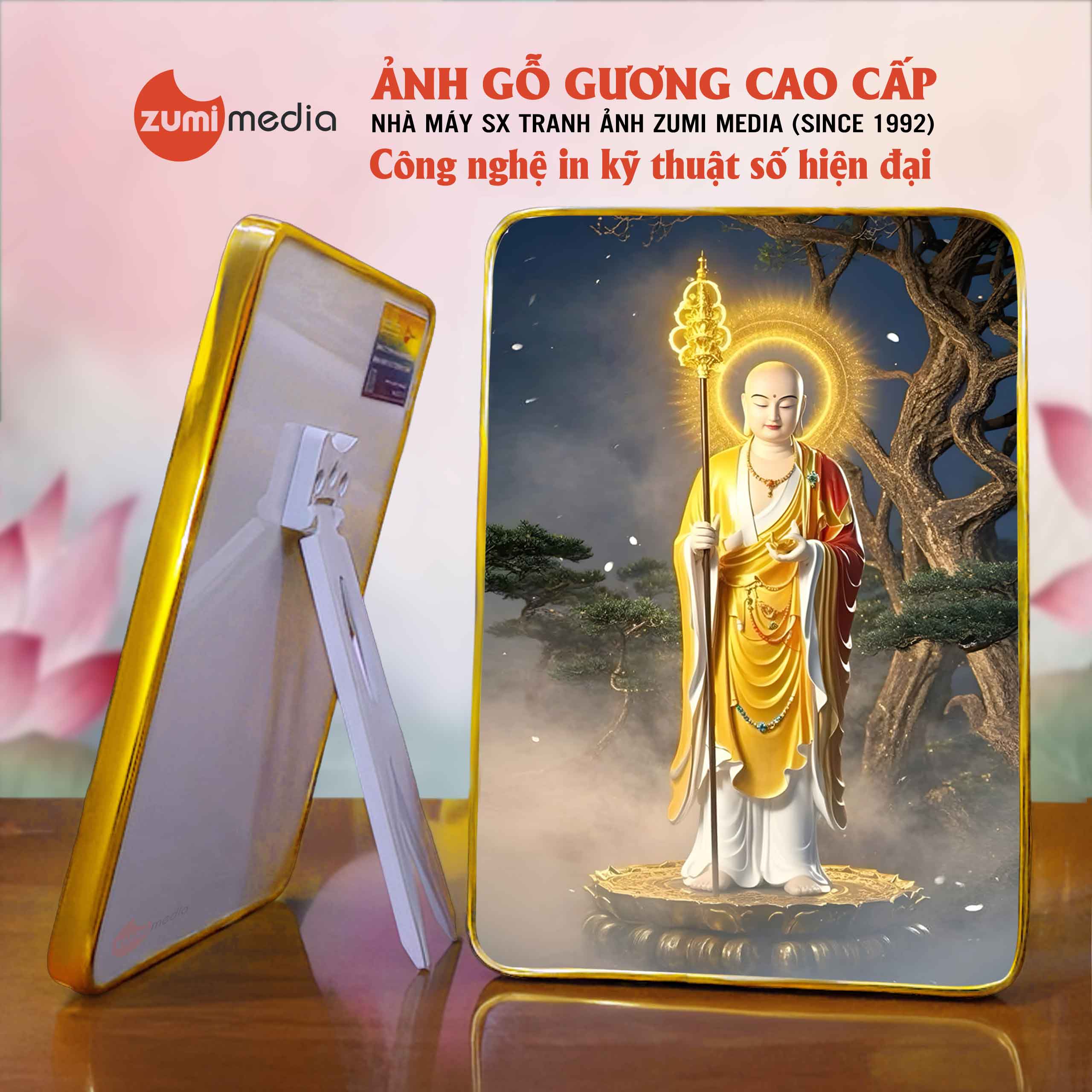 Tranh Dia Tang Bo Tat 27 – Khung Tranh Go Guong cao cap 1