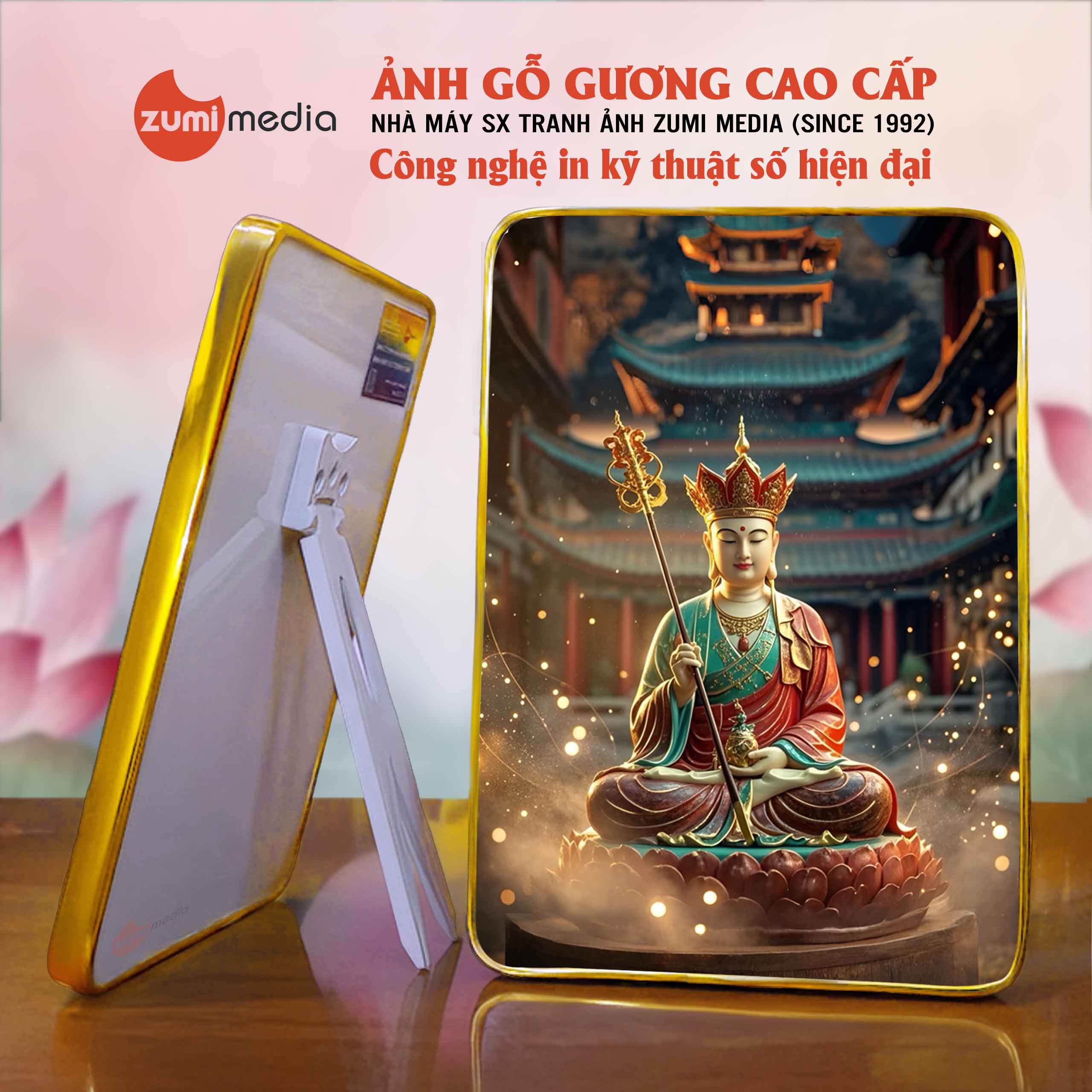 Tranh Dia Tang Bo Tat 28 – Khung Tranh Go Guong cao cap 1