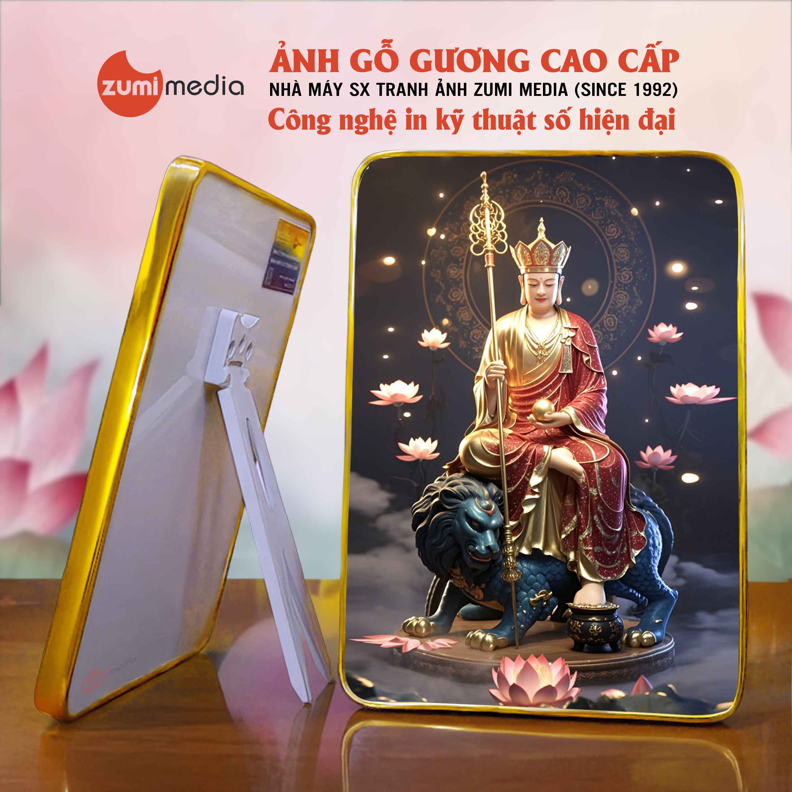 Tranh Dia Tang Bo Tat 29 – Khung Tranh Go Guong cao cap 1