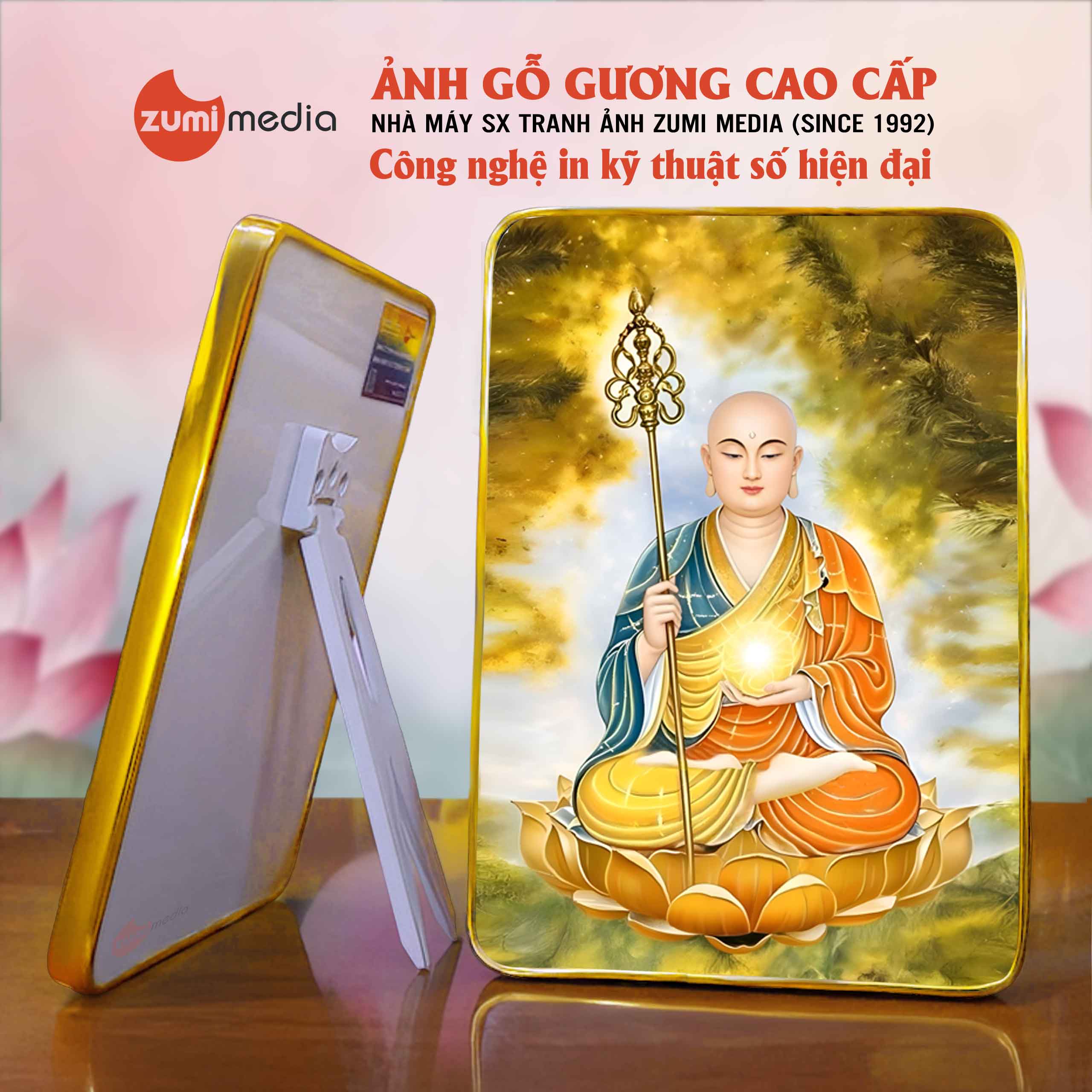 Tranh Dia Tang Vuong Bo Tat 34– Khung Tranh Go Guong cao cap 1