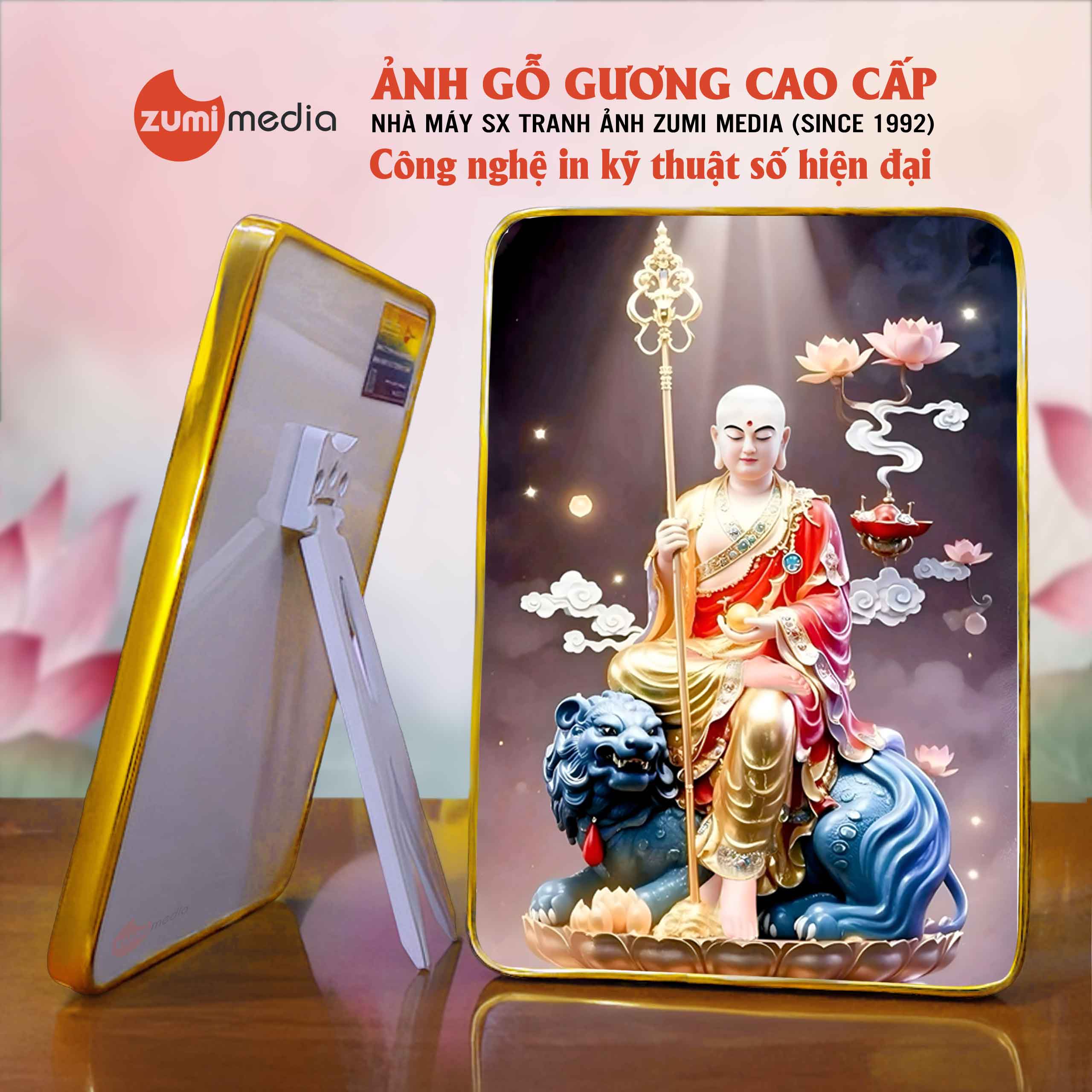 Tranh Dia Tang Vuong Bo Tat 37 – Khung Tranh Go Guong cao cap 1