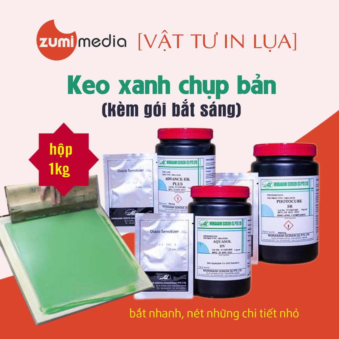 Keo Chụp Bản In Lụa
